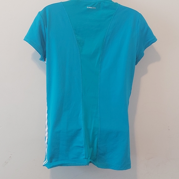 ADIDAS | Women's ClimaCool Top Blue White Size Medium - Picture 5 of 7